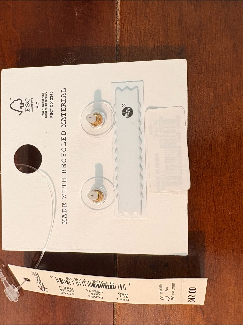 Madewell Polished Gold Dome Stud Earrings - Picture 4 of 4